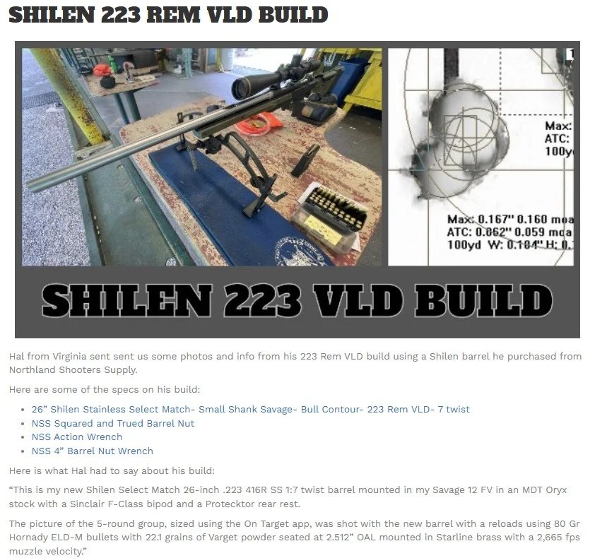 Early group with 12 FV .223 Shilen barrel.webp